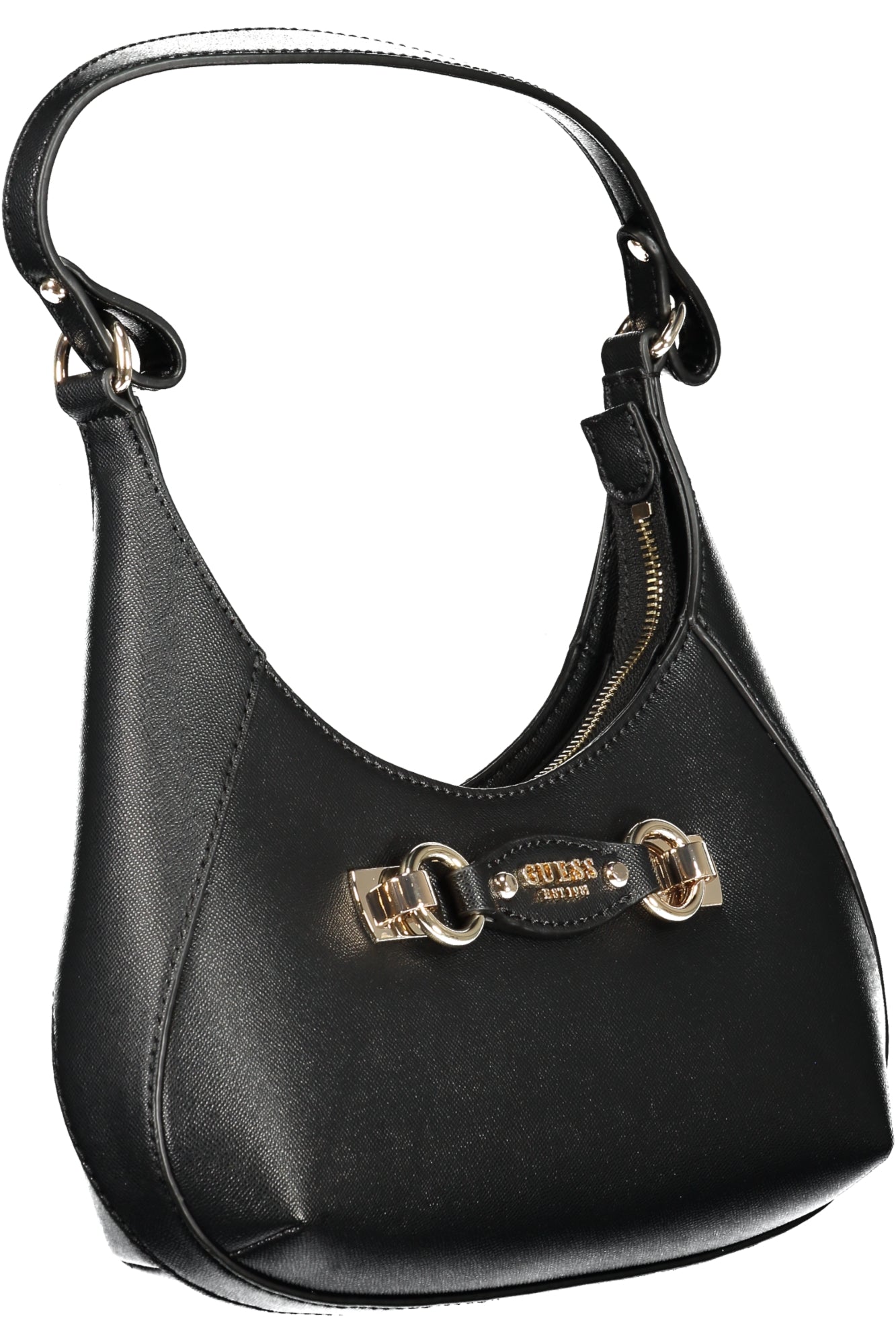 GUESS JEANS Damen Tasche schwarz – Elegante Schultertasche mit Logo-Details Schwarz