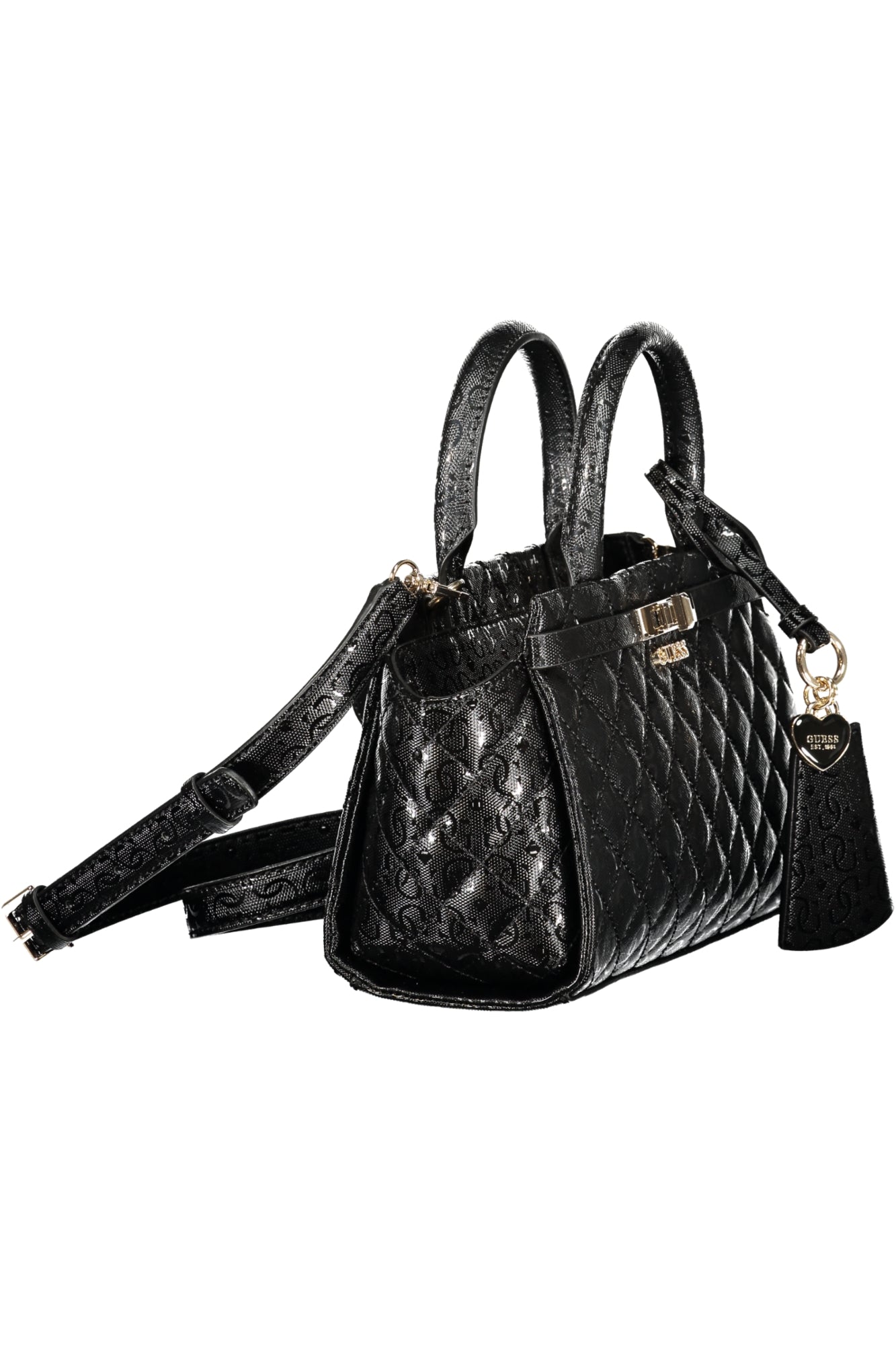 GUESS JEANS Damen Taschen – Idra-tasche, mit Reißverschluss Schwarz