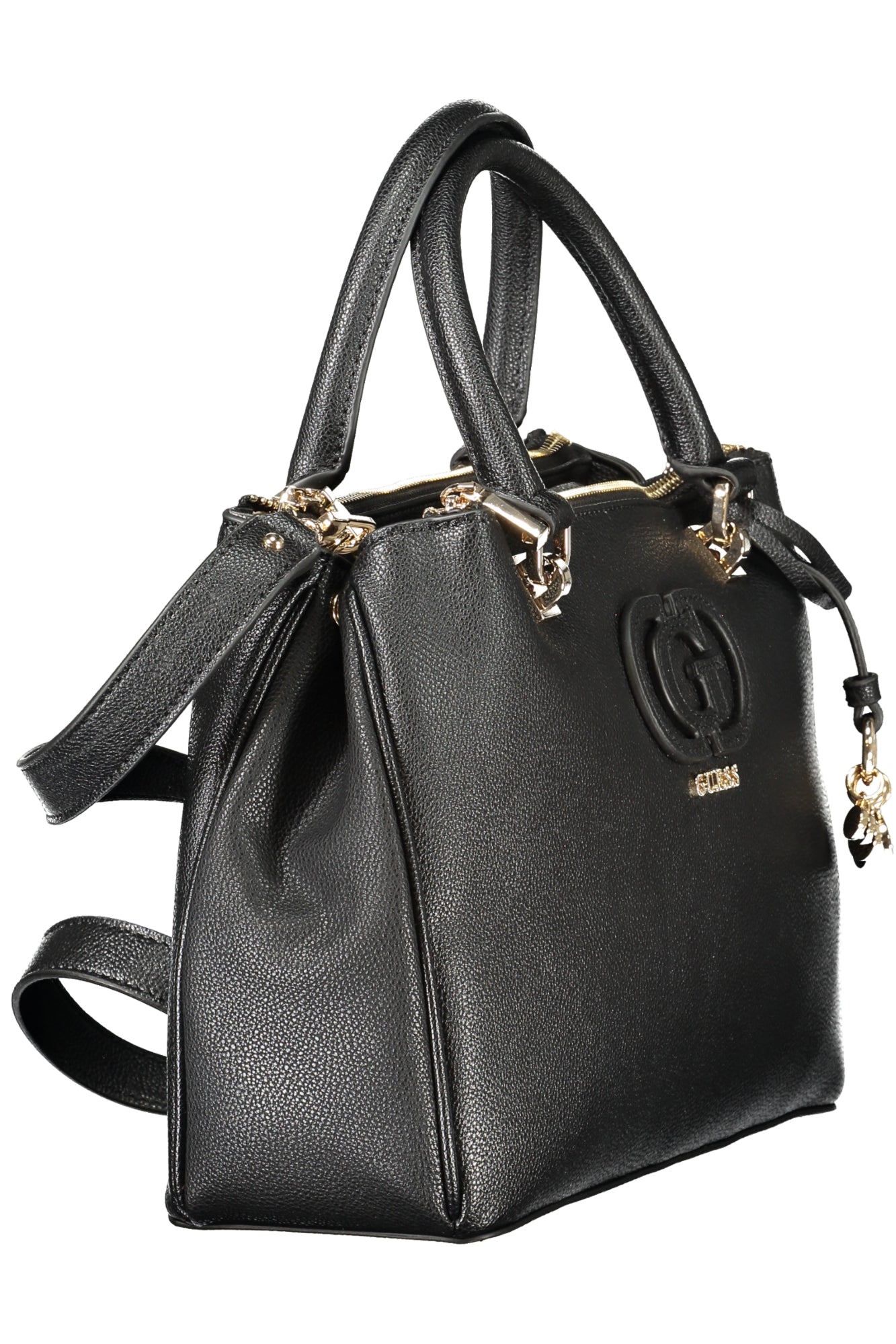 GUESS JEANS Damentasche Schwarz – Elegante Handtasche mit Schultergurt für Damen Schwarz