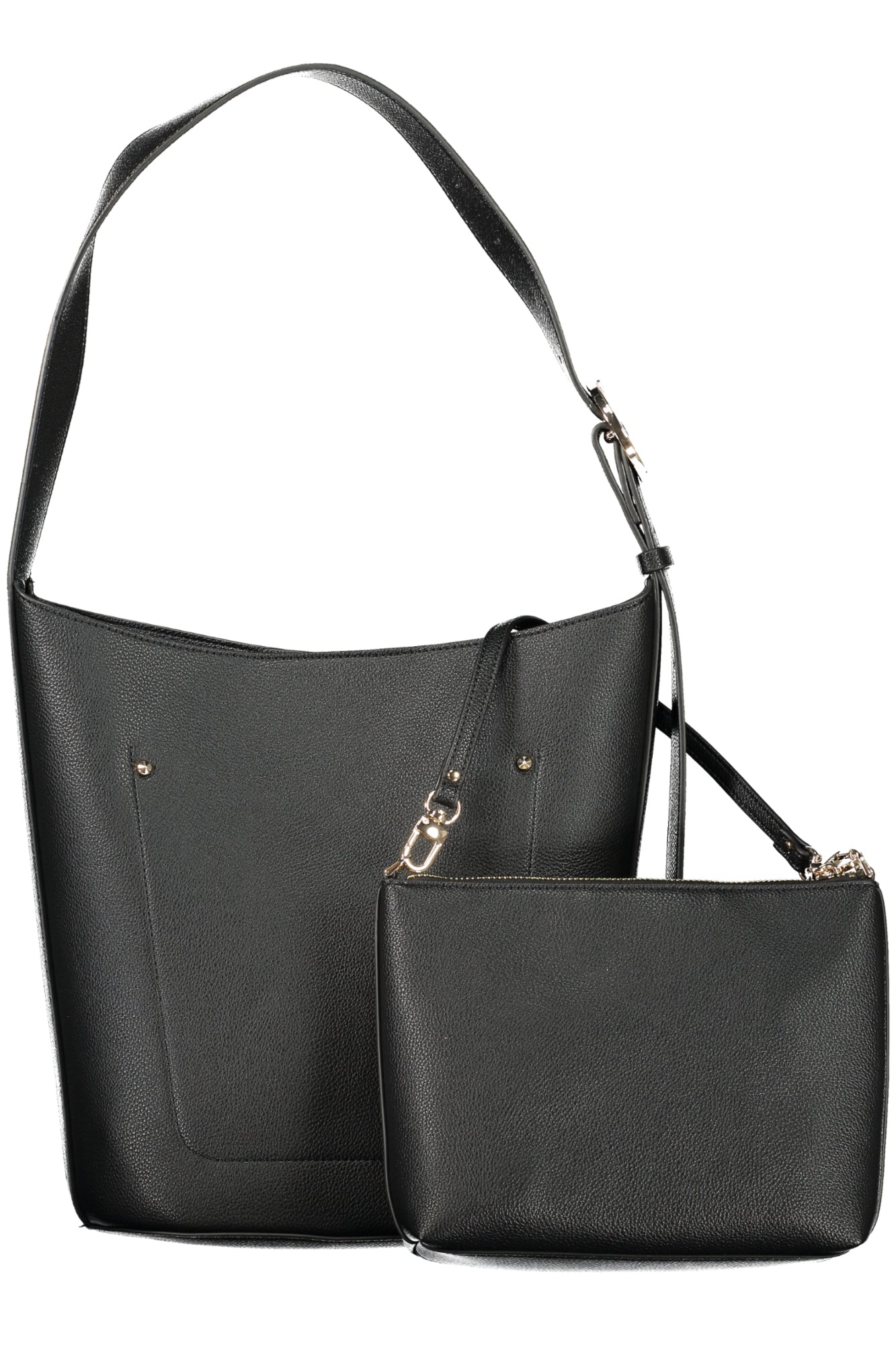 GUESS JEANS Damentasche Meridian II – Schwarze Tasche mit verstellbarem Schultergurt Schwarz