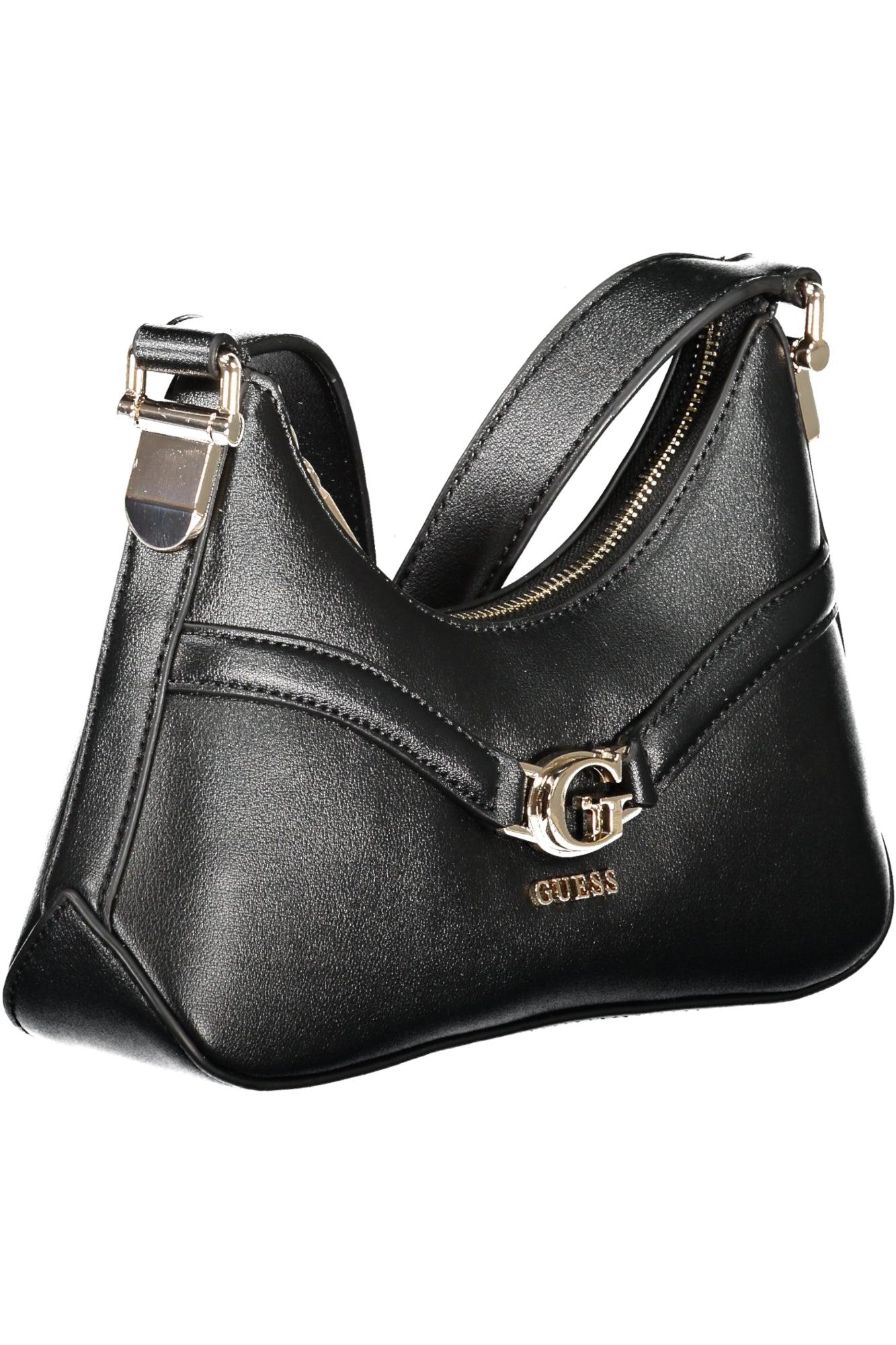 GUESS JEANS Damen Tasche schwarz – Schultertasche mit Logo-Details für Herbst/Winter Schwarz