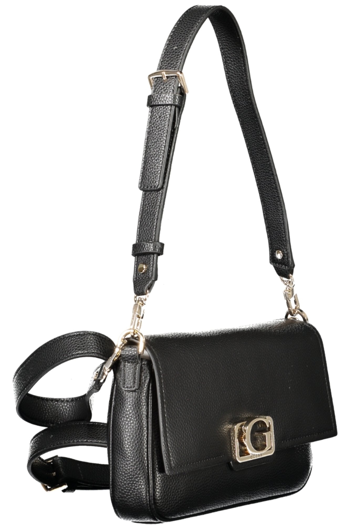 GUESS JEANS Damentasche Schwarz – Elegante Umhängetasche für Damen mit verstellbarem Schultergurt Schwarz