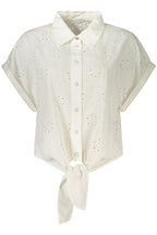 GUESS JEANS KURZARMSHIRT DAMEN WEISS