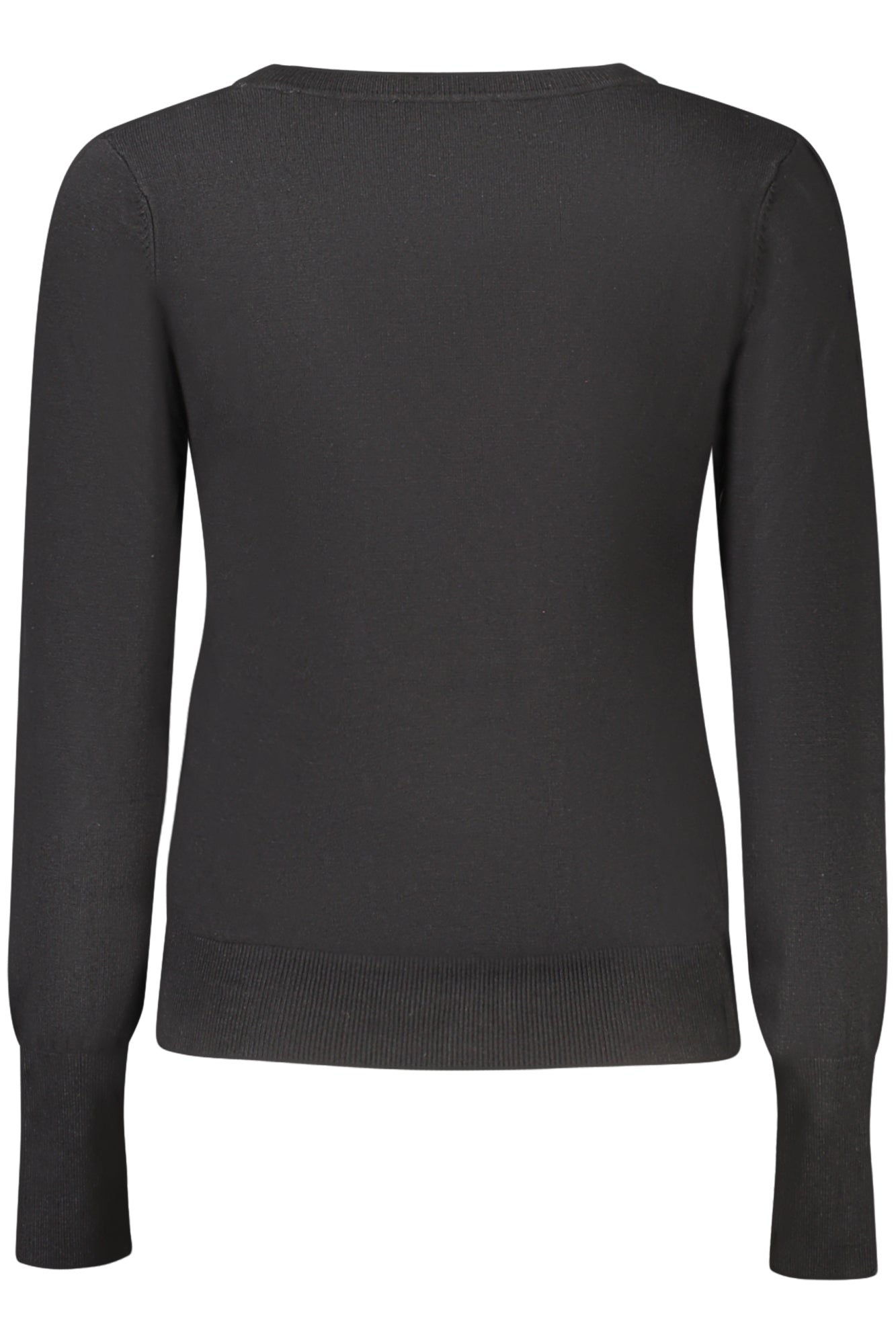 GUESS JEANS Damen-Cardigan Weiss – V-Ausschnitt mit Strass-Applikationen | soulluna.de Schwarz