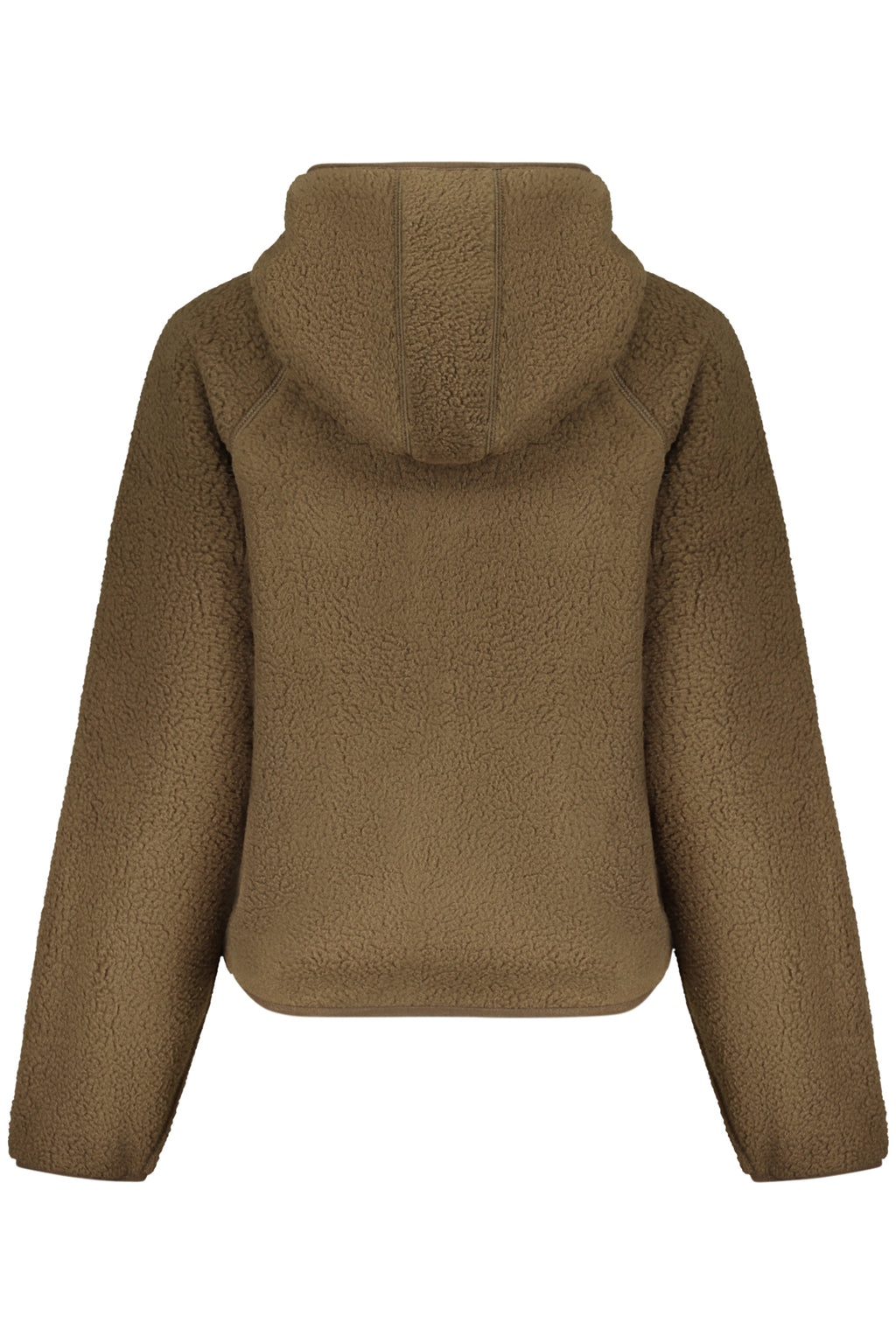 GUESS JEANS DAMEN BRAUNES SWEATSHIRT MIT REISSVERSCHLUSS