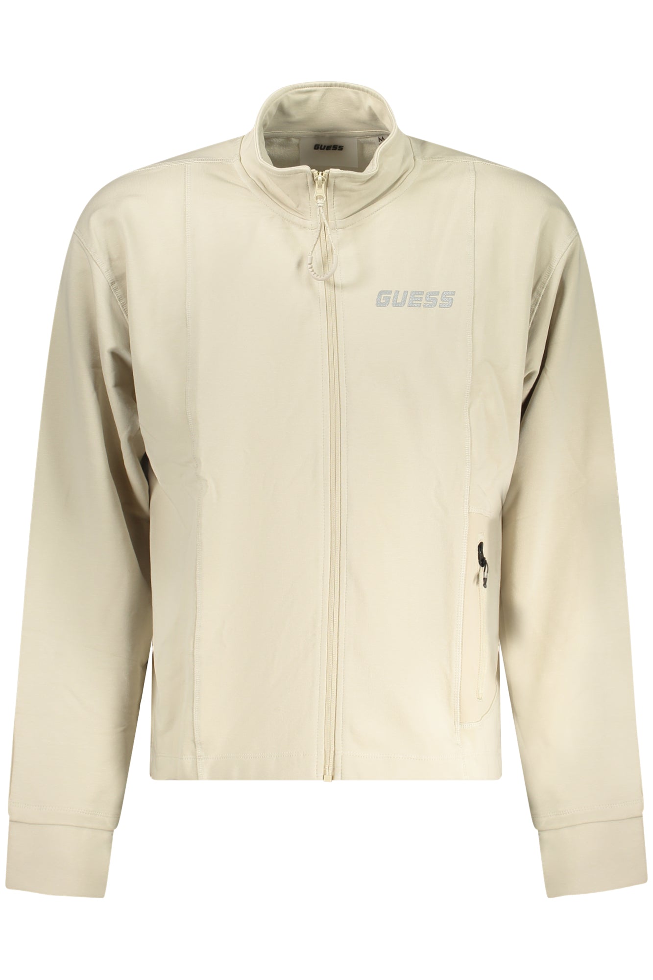 GUESS JEANS HERREN SWEATSHIRT MIT ZIP-UP BEIGE Main image