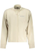 GUESS JEANS HERREN SWEATSHIRT MIT ZIP-UP BEIGE