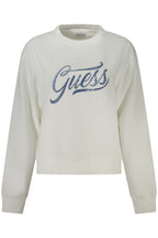 GUESS JEANS SWEATSHIRT OHNE REISSVERSCHLUSS DAMEN WEISS