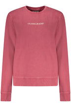 GUESS JEANS DAMEN ROTES SWEATSHIRT MIT REISSVERSCHLUSS