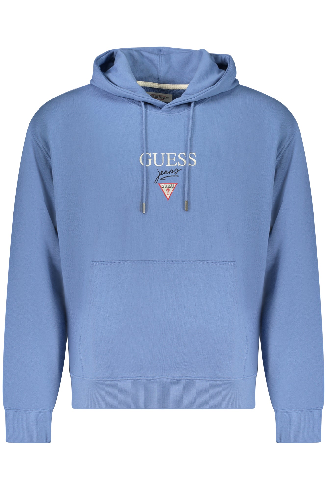 GUESS JEANS Sweatshirt Herren mit Reißverschluss – Kapuzenpullover blau Hellblau