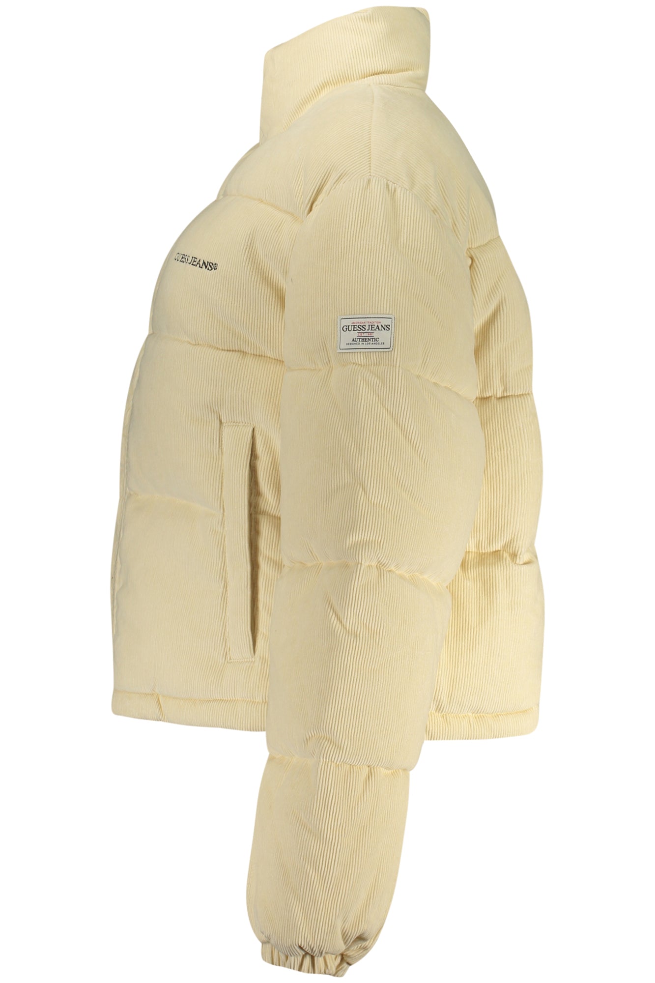 Schwarze Damenjacke Von Guess Jeans Beige