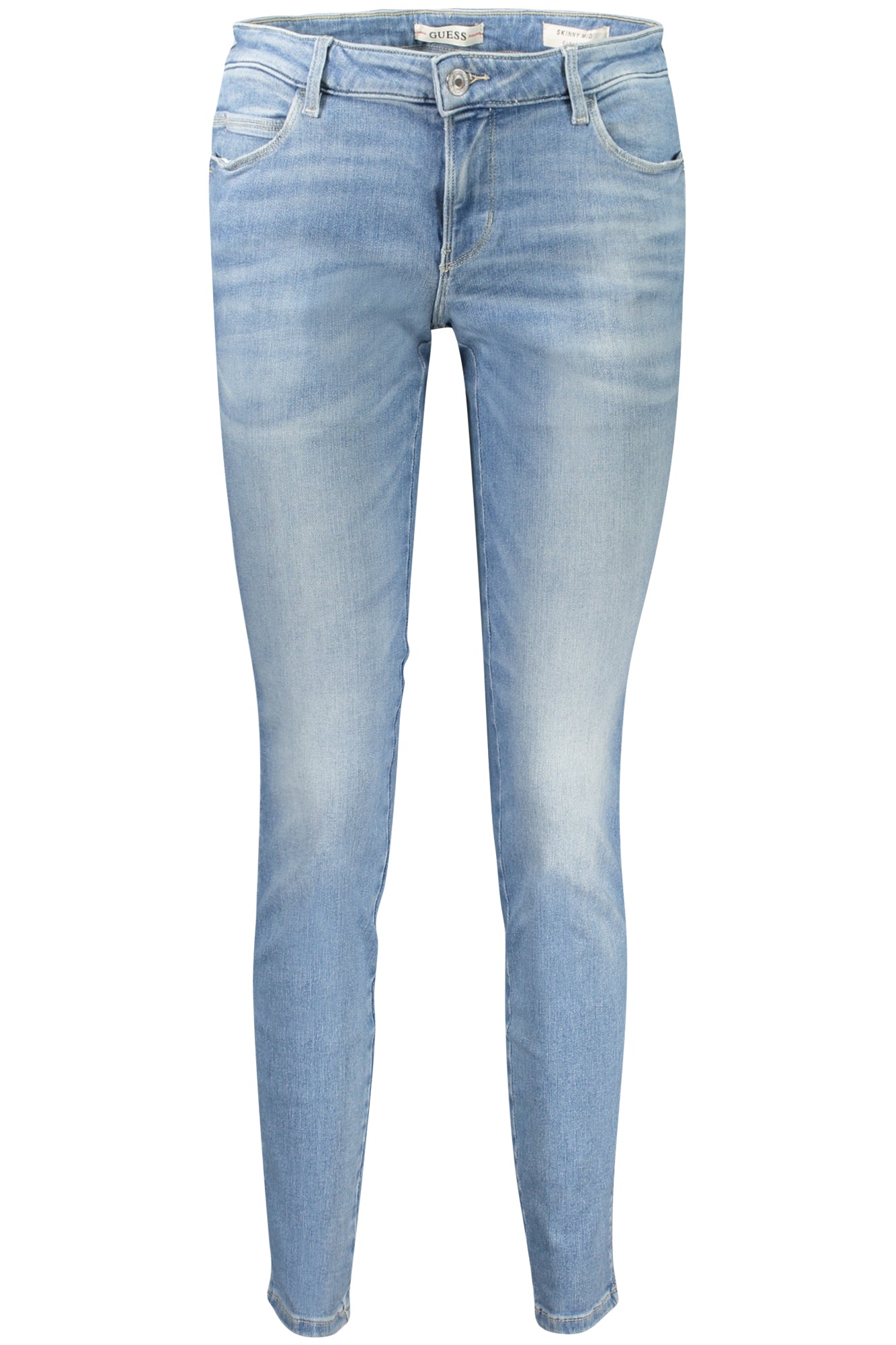 GUESS JEANS Damen-Denimjeans Blau – Mid Skinny mit Wascheffekt | soulluna.de Hellblau Main image