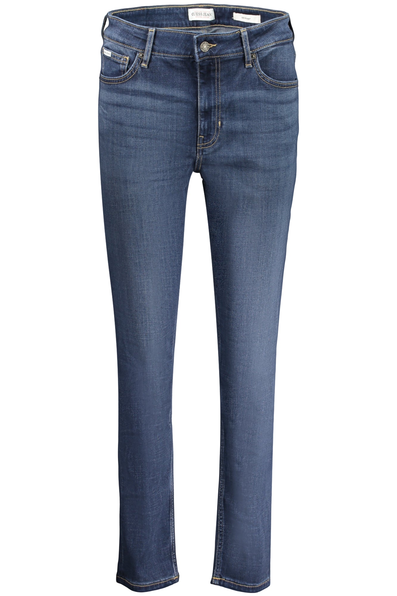 GUESS JEANS Damen Jeans – mit Taschen, mit Reißverschluss Blau