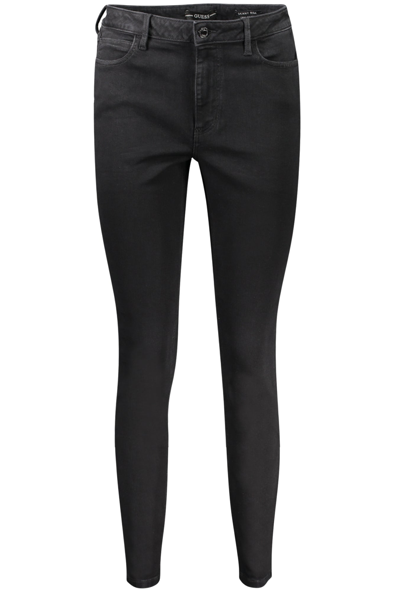 GUESS JEANS Skinny High Jeans Damen – Schwarz mit recycelter Baumwolle Schwarz