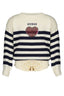GUESS JEANS WEISSER MÄDCHENPULLOVER