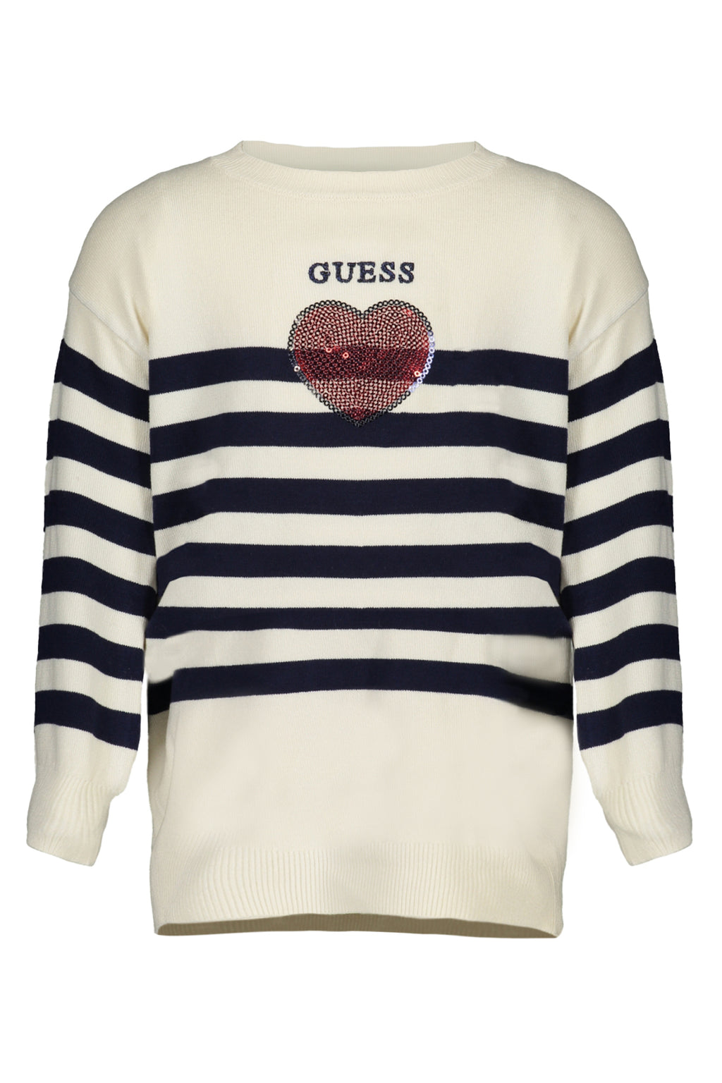 GUESS JEANS WEISSER MÄDCHENPULLOVER