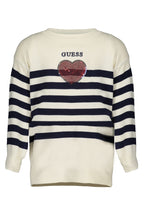 GUESS JEANS WEISSER MÄDCHENPULLOVER