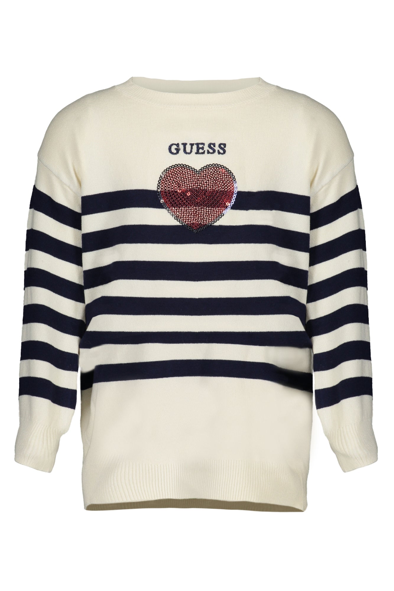 GUESS JEANS WEISSER MÄDCHENPULLOVER