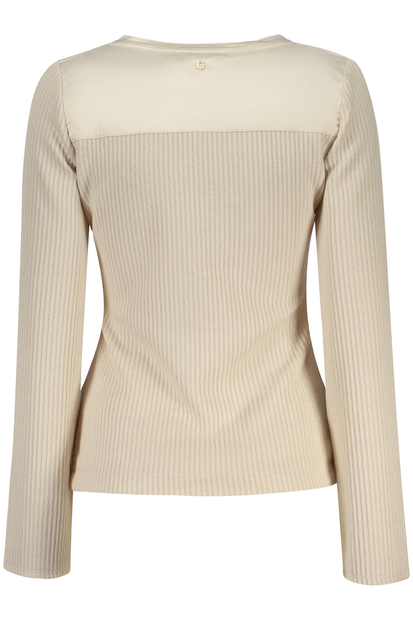 GUESS JEANS Damen Oberteile – Pullover, aus Baumwolle Beige