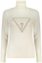 GUESS JEANS WEIßER PULLOVER FÜR DAMEN