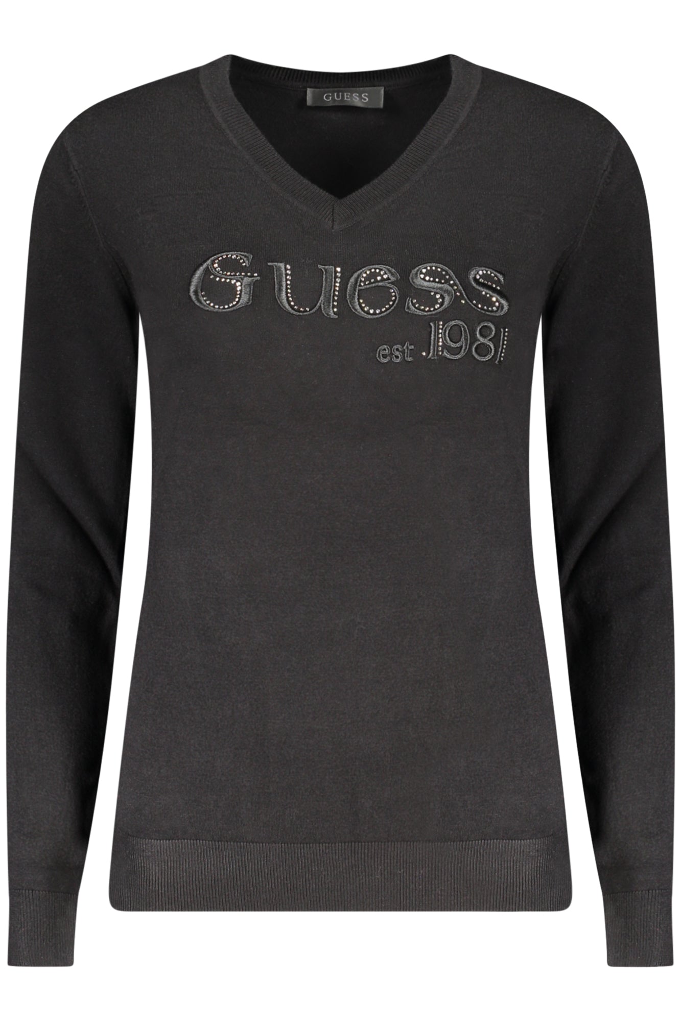 GUESS JEANS SCHWARZER PULLOVER FÜR DAMEN Hauptbild