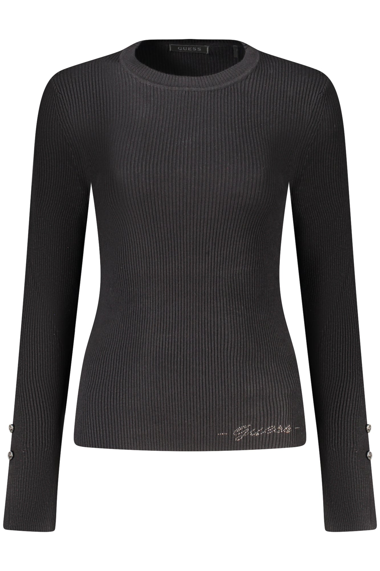 GUESS JEANS Damen Oberteile – Pullover günstig online kaufen Schwarz