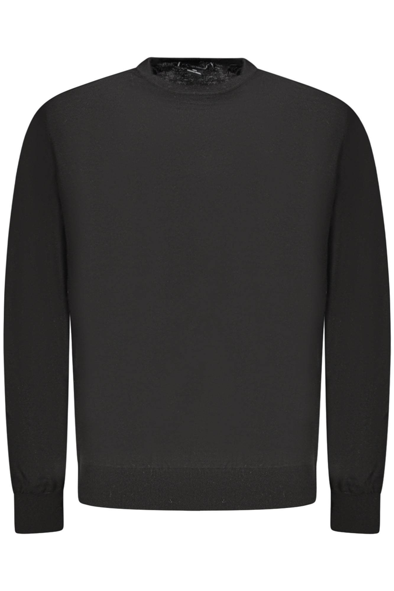 GUESS JEANS Pullover Herren Schwarz – Langarm-T-Shirt aus 100% Lana für Frühjahr/Sommer Schwarz