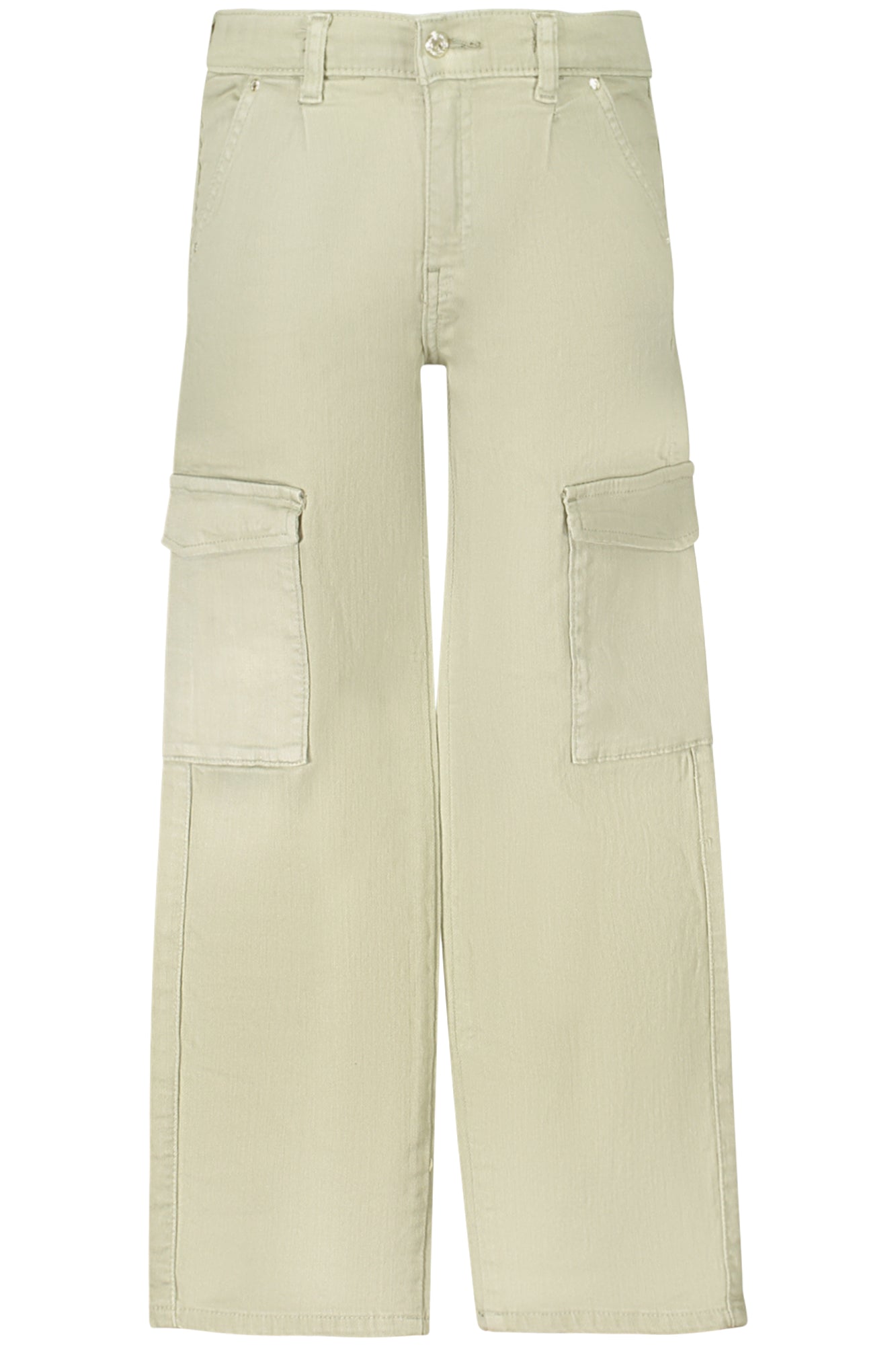 GUESS JEANS Grüne Hose Mädchen – Verstellbares Gummiband mit Strass-Applikationen Grün
