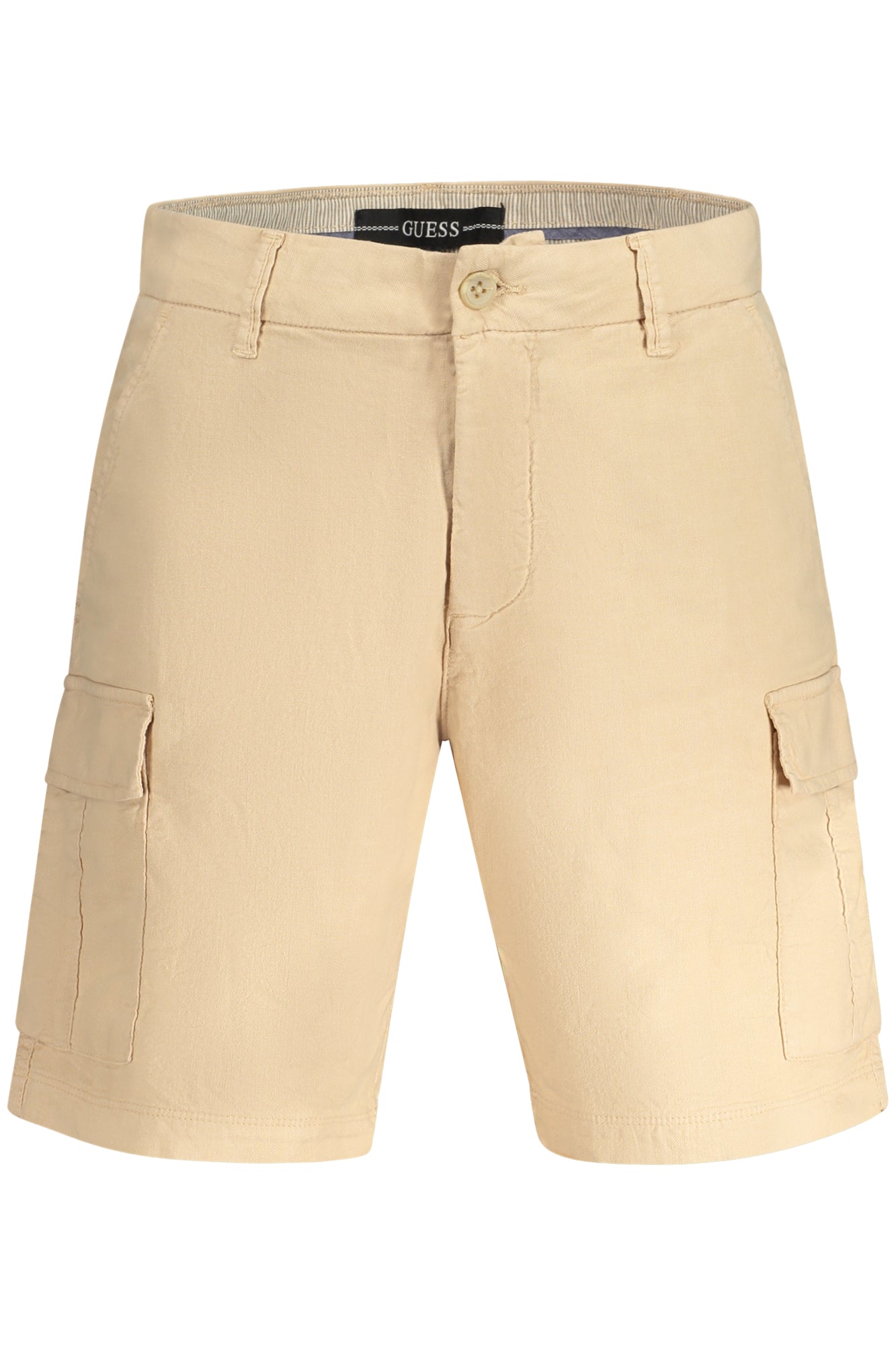 GUESS JEANS Bermudashorts Herren Blau – Leinen-Mix für Sommer | soulluna.de Beige
