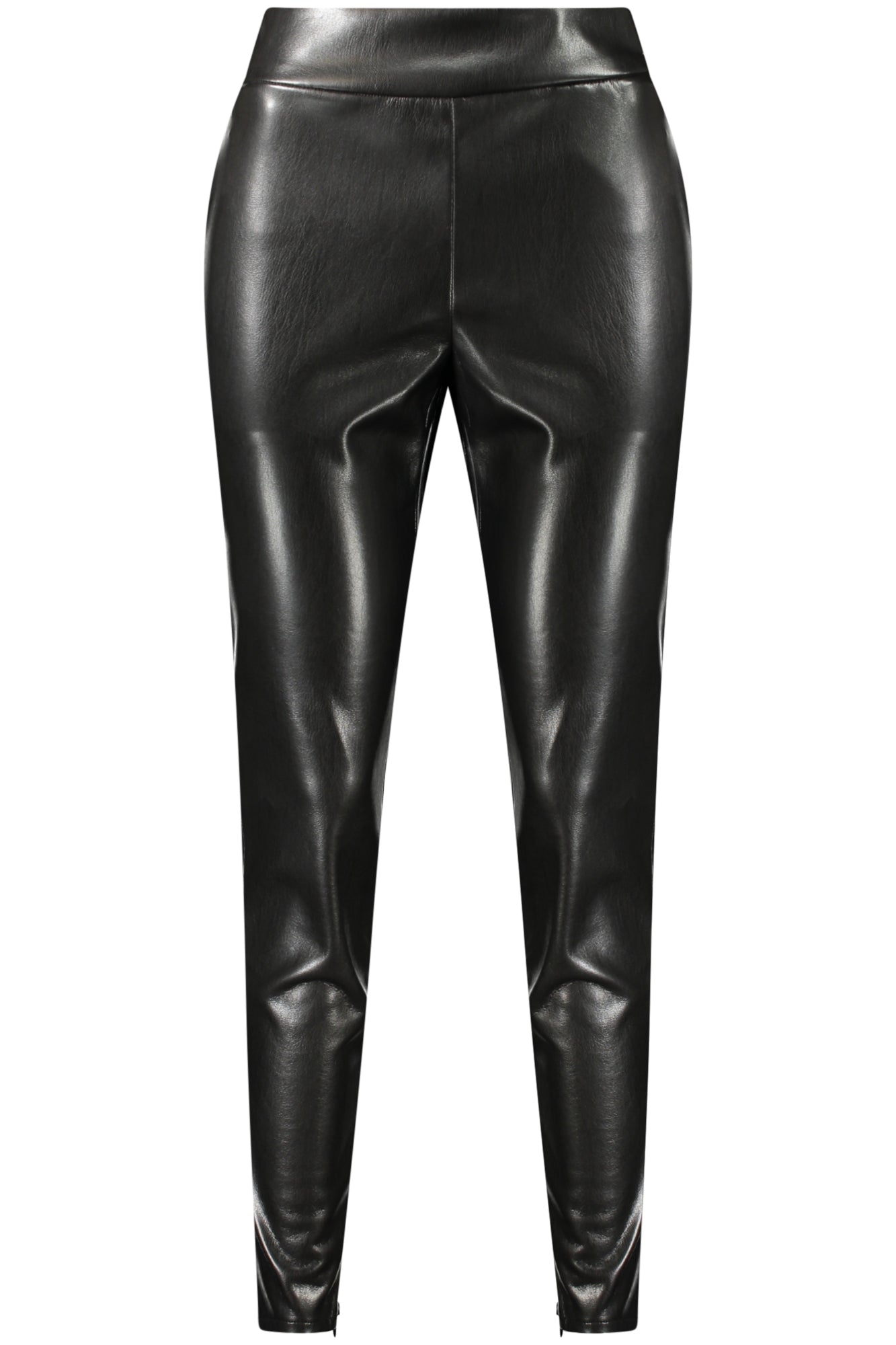 GUESS JEANS Damen Hose schwarz – Ökoleder-Look mit Reißverschluss | soulluna.de Schwarz