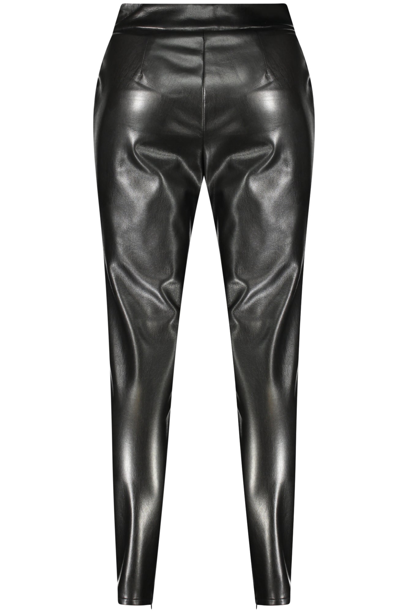 GUESS JEANS Damen Hose schwarz – Ökoleder-Look mit Reißverschluss | soulluna.de Schwarz