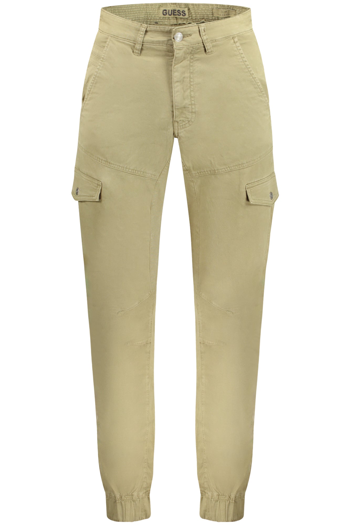 GUESS JEANS Herrenhose Beige – Slim Fit mit elastischem Bund | soulluna.de Grün