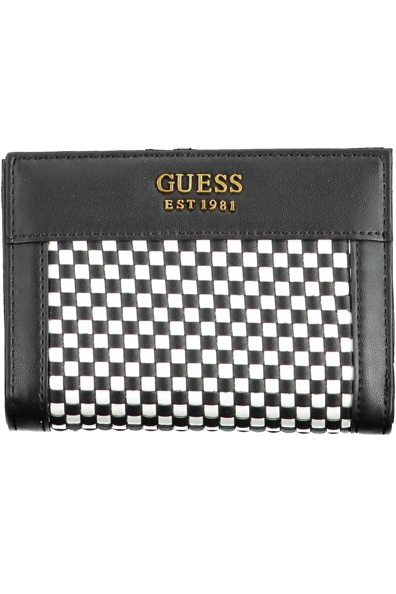 Guess Jeans Damen Geldbörse Schwarz Schwarz