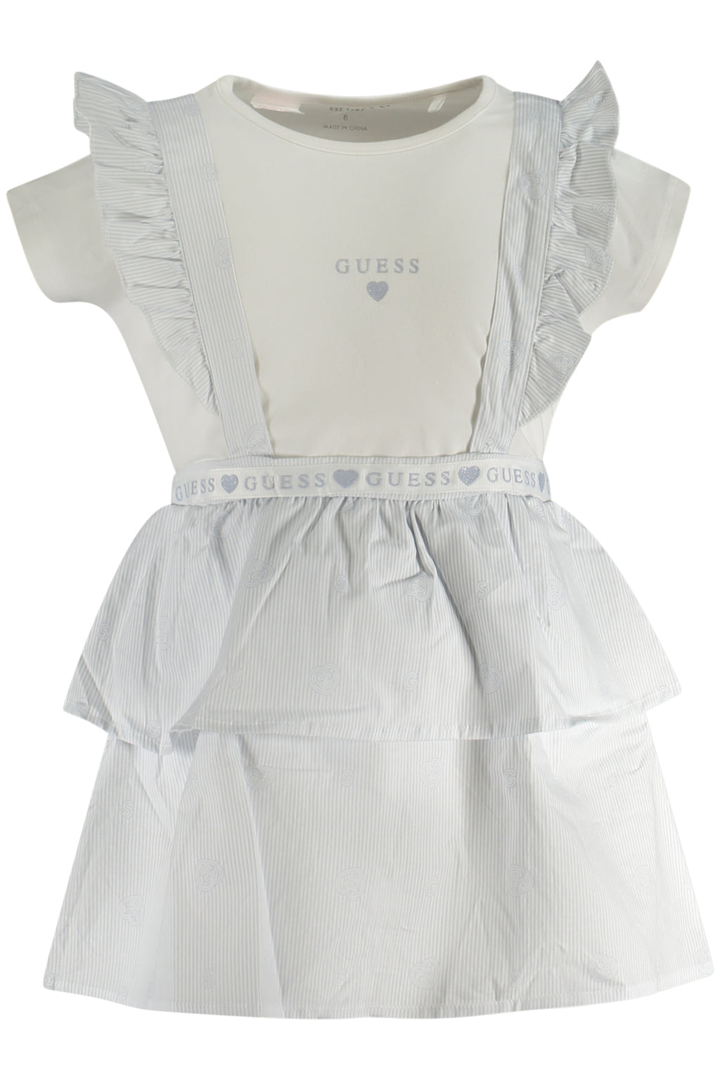 GUESS JEANS KURZARM T-SHIRT MÄDCHEN WEISS