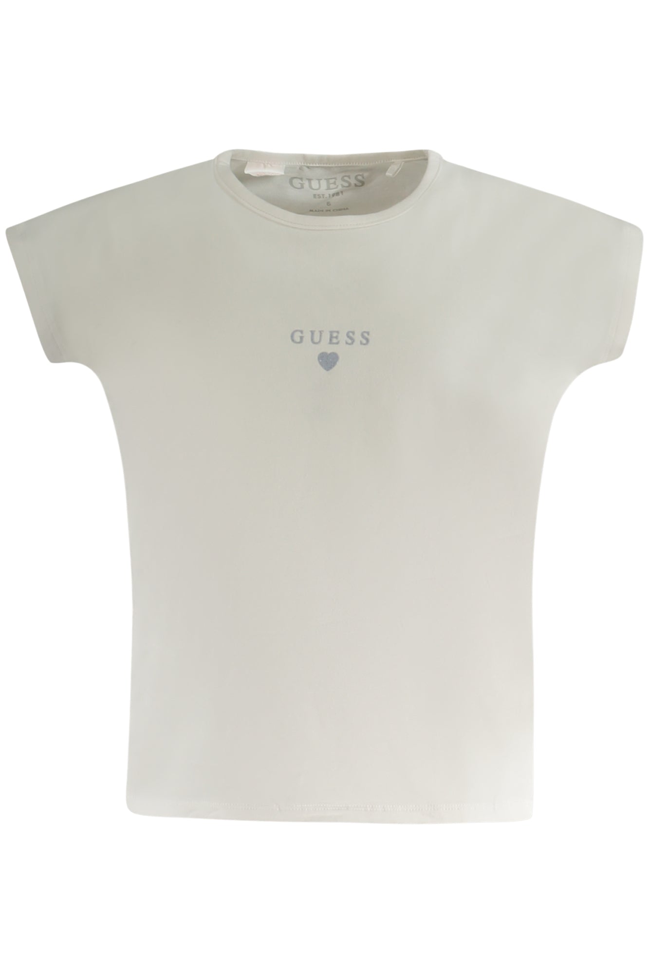 GUESS JEANS KURZARM T-SHIRT MÄDCHEN WEISS