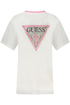 GUESS JEANS KURZARM-T-SHIRT DAMEN WEISS