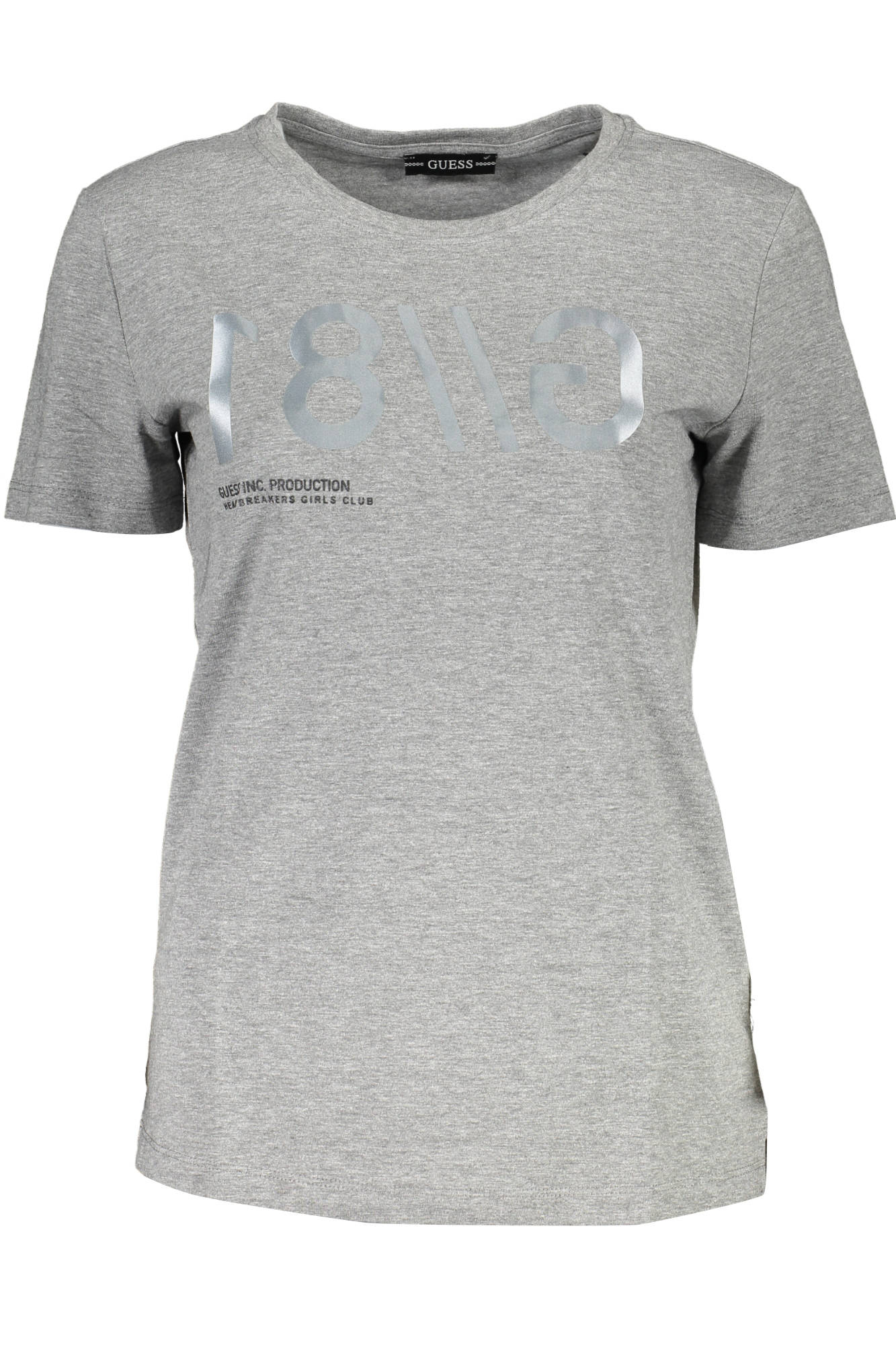Guess Jeans Kurzarm-T-Shirt Damen Grau Grau