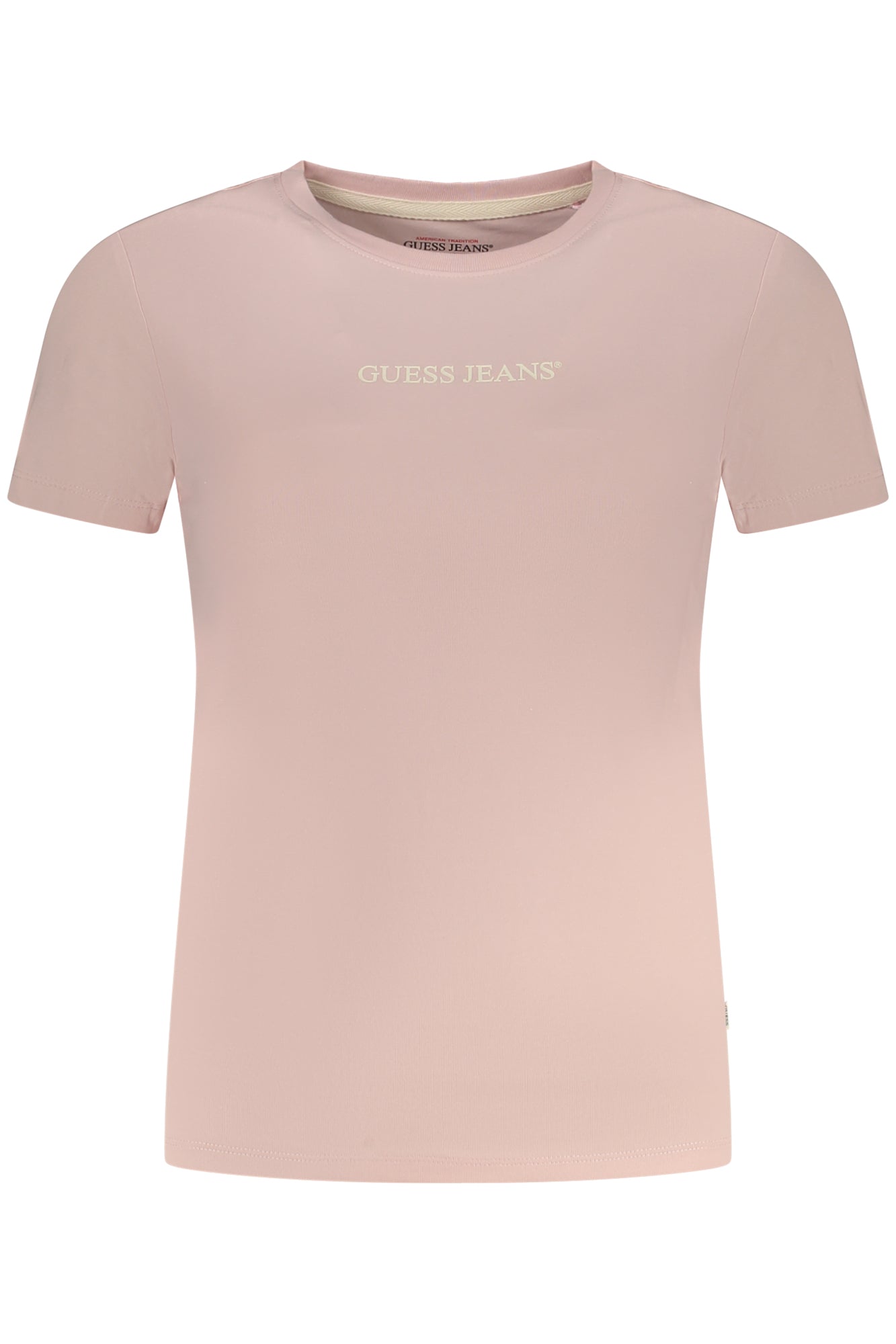 GUESS JEANS KURZARM-T-SHIRT DAMEN ROSA
