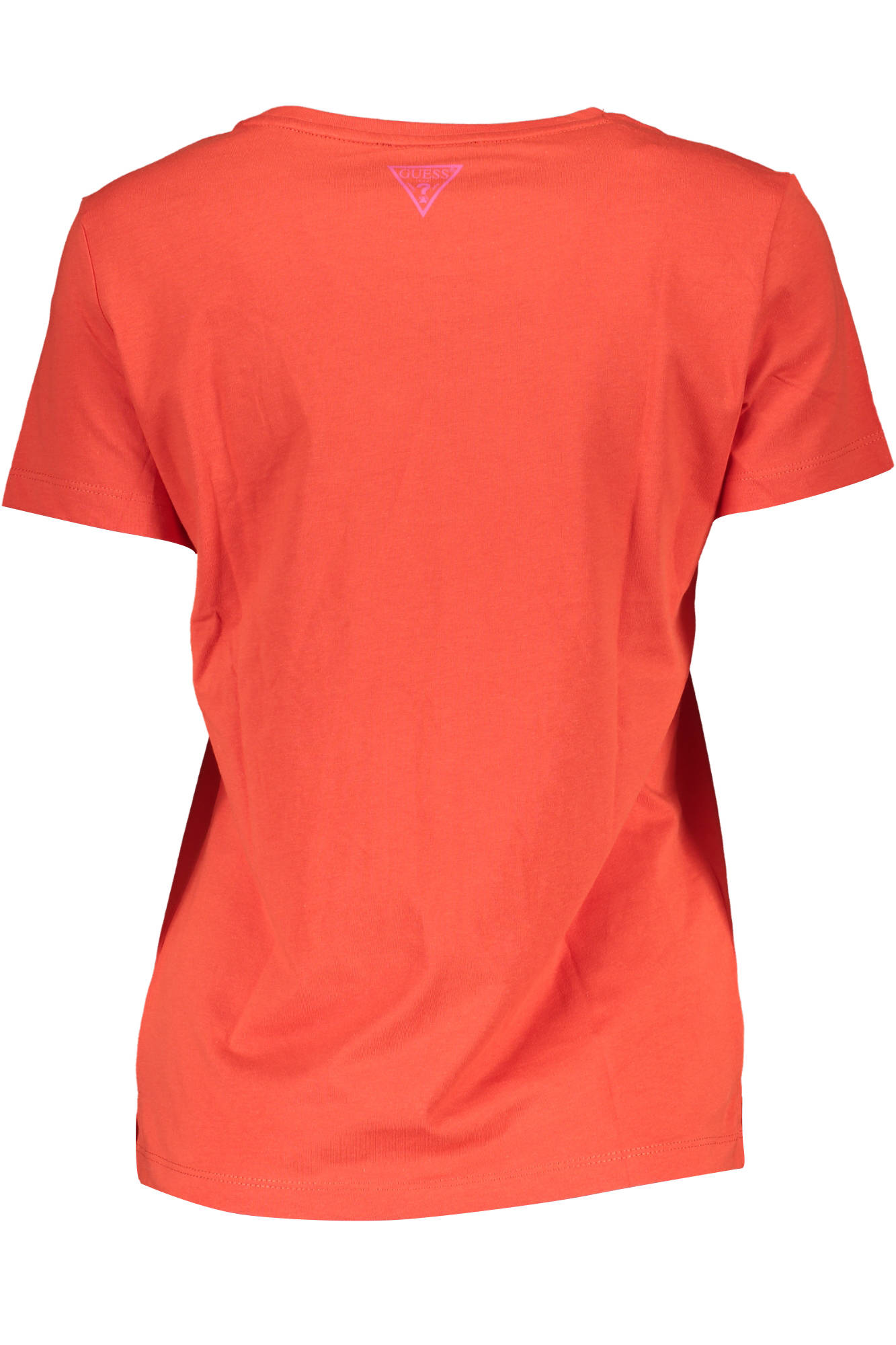 GUESS JEANS Damen T-Shirt Grau – Kurzarm mit Logo-Stickerei | soulluna.de Rot