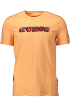 GUESS JEANS HERREN KURZARM T-SHIRT ORANGE