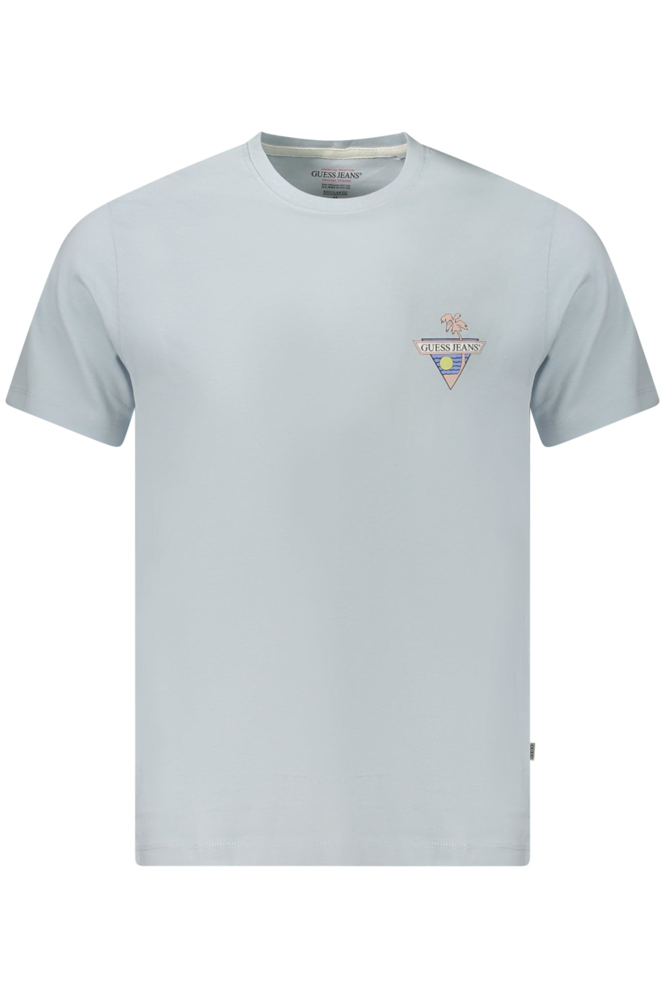 GUESS JEANS KURZARM T-SHIRT HERREN BLAU Hauptbild