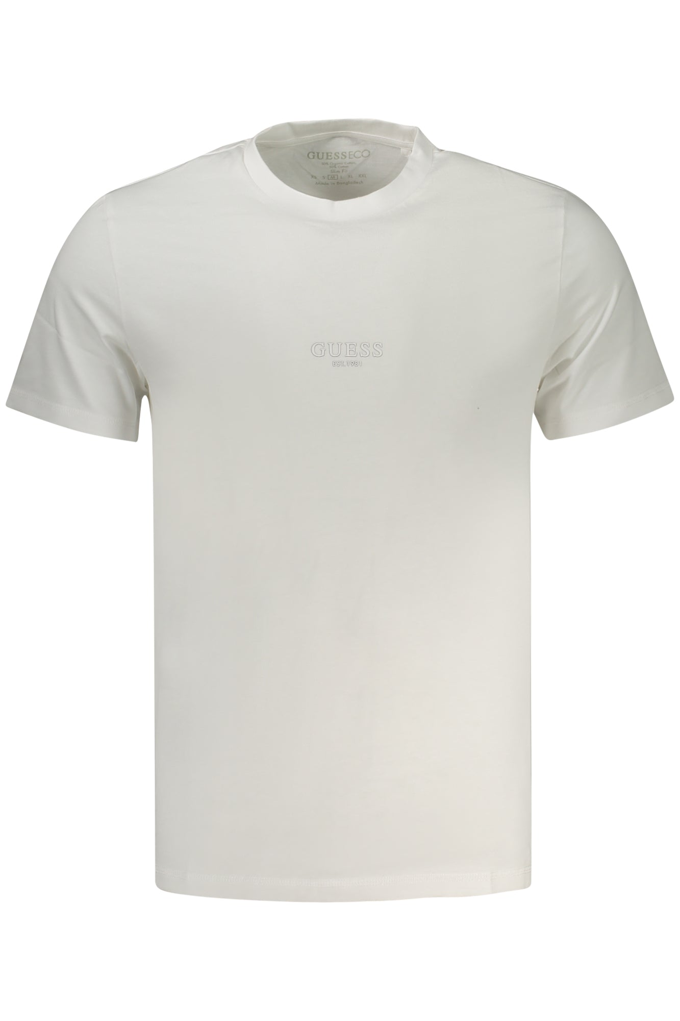 GUESS JEANS Herren T-Shirt – Slim Fit, aus Baumwolle Weiß Main image