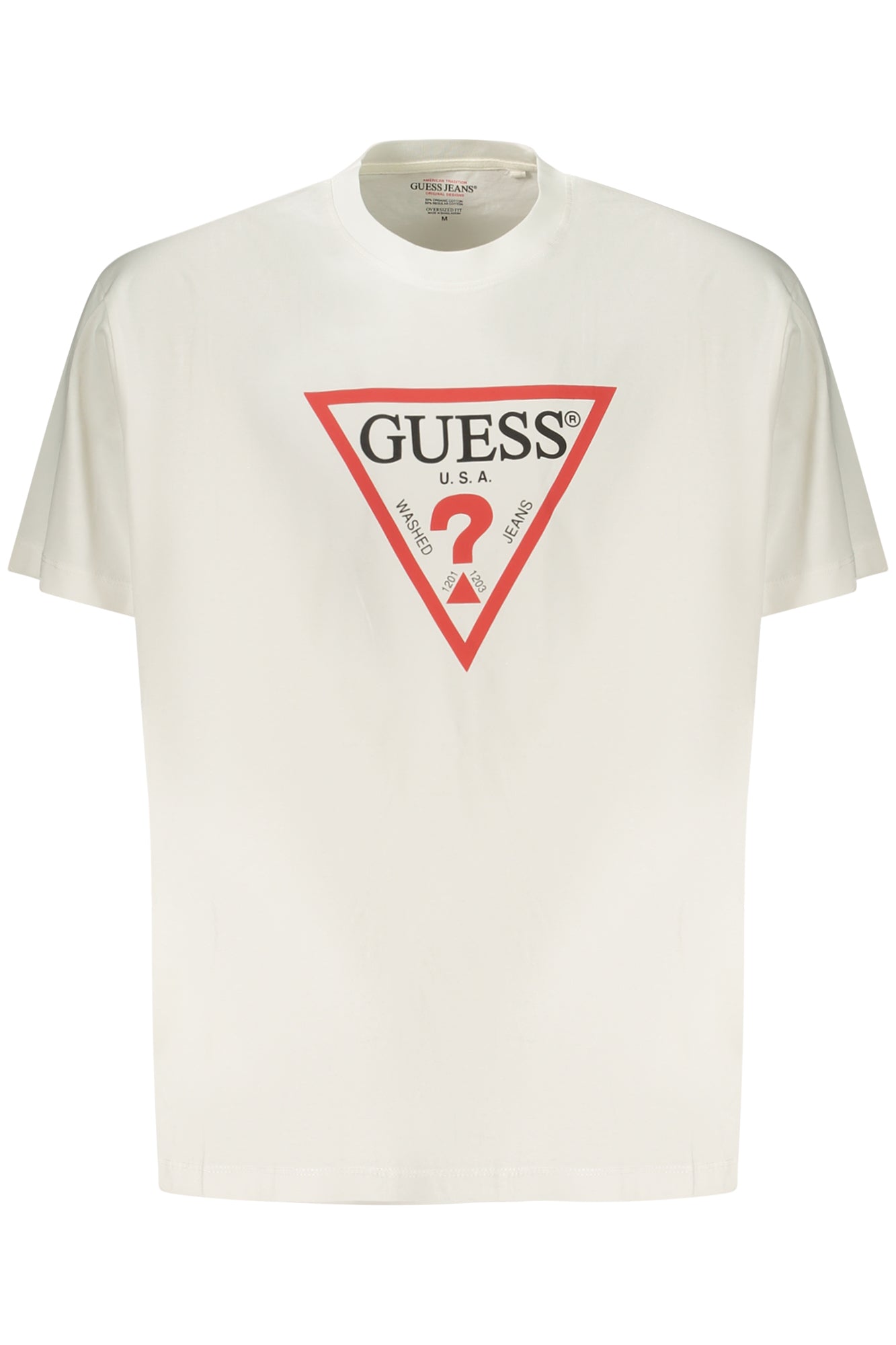 GUESS JEANS Herren T-Shirt Schwarz – Oversize-Passform aus Bio-Baumwolle Zweitbild