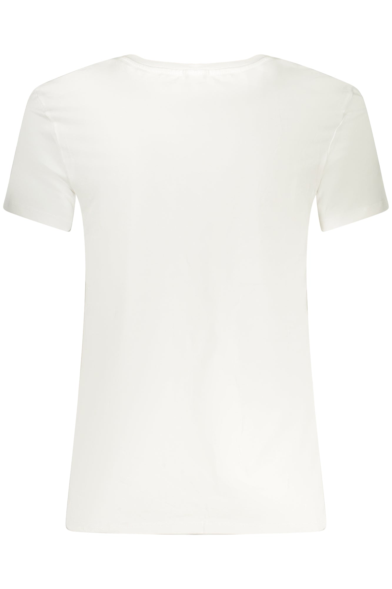 GUESS JEANS T-Shirt Herren – Kurzarm aus Bio-Baumwolle mit Logo-Print Weiß