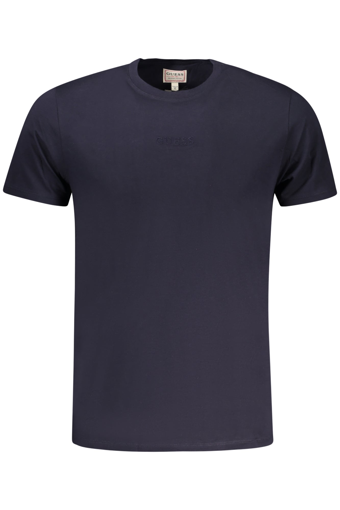 GUESS JEANS Herren T-Shirt Blau – Kurzärmlig mit Logo-Stickerei | soulluna.de Blau