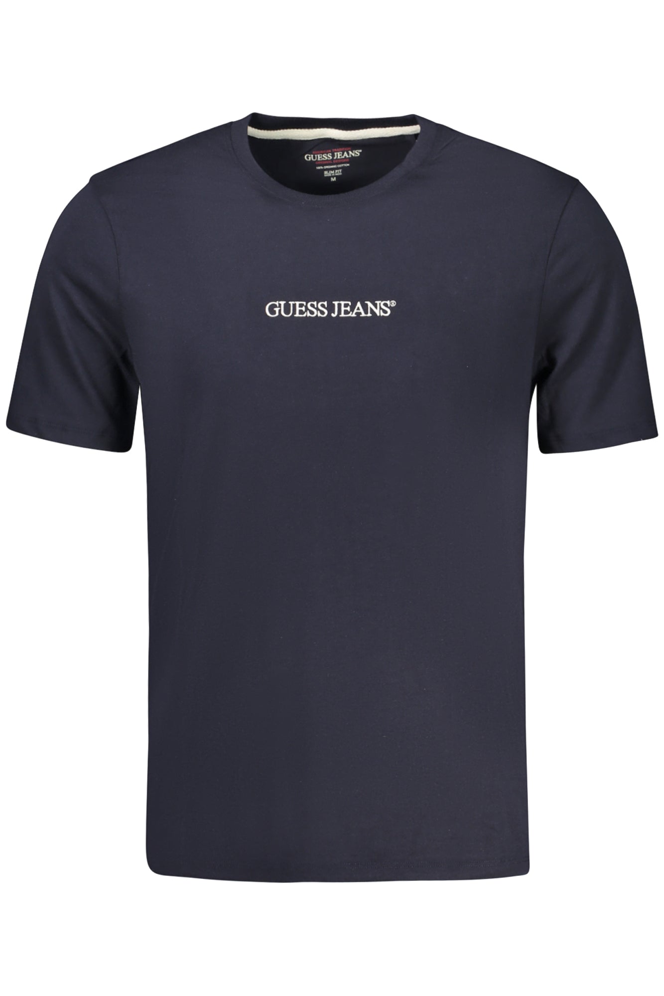 GUESS JEANS Herren T-Shirt – Slim Fit, aus Baumwolle Blau