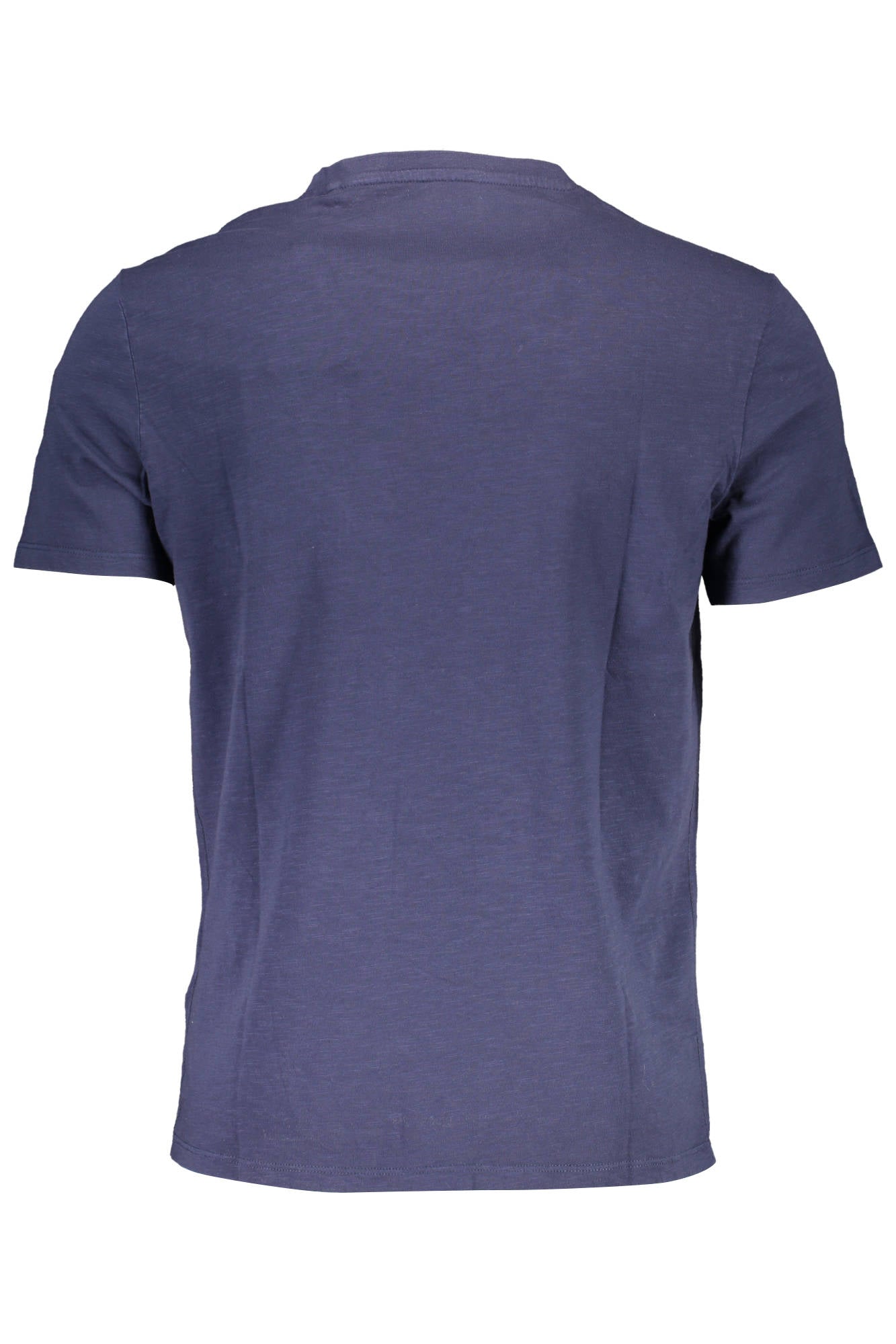 GUESS JEANS Kurzarm T-Shirt Herren Blau – Bio-Baumwolle mit Logo-Stickerei Blau