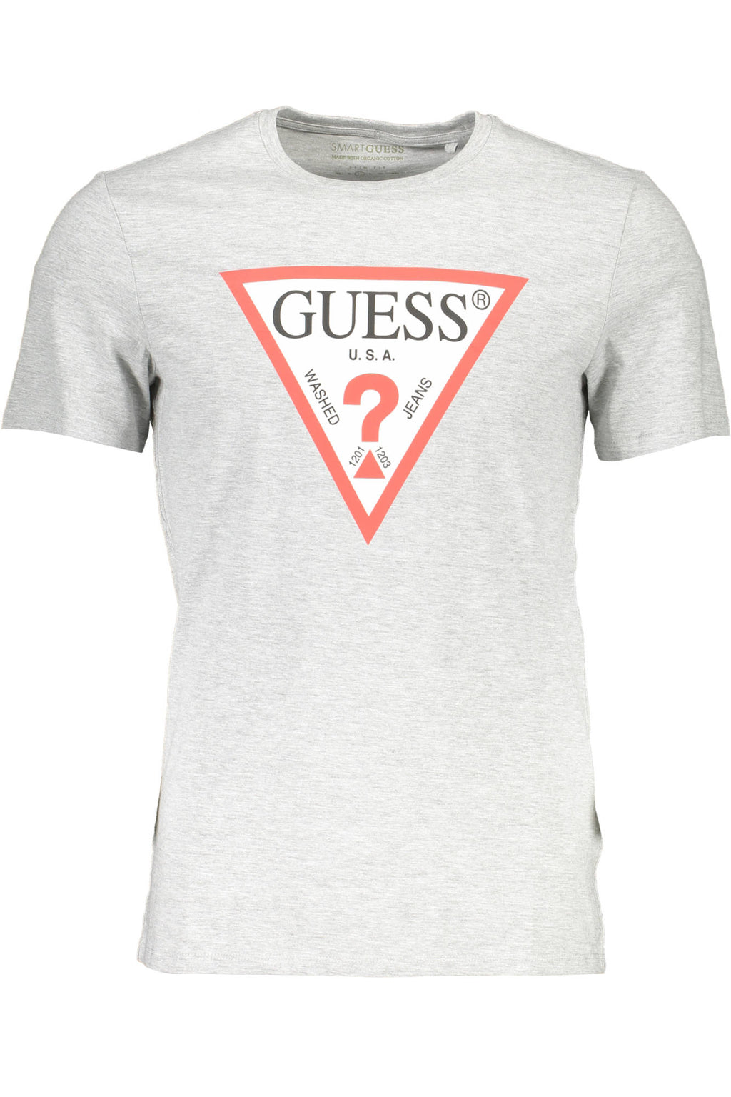 GUESS JEANS KURZARM-T-SHIRT HERREN GRAU