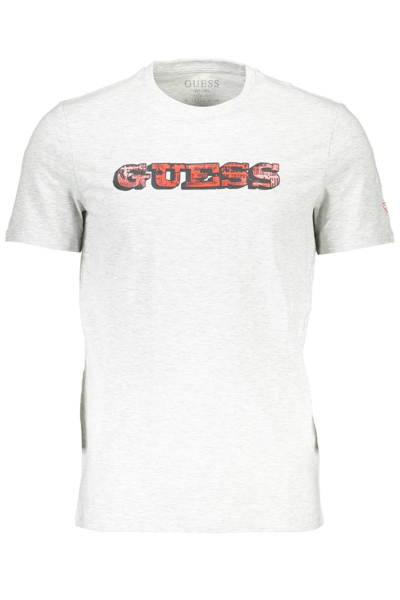 GUESS JEANS HERREN KURZARM T-SHIRT GRAU Hauptbild
