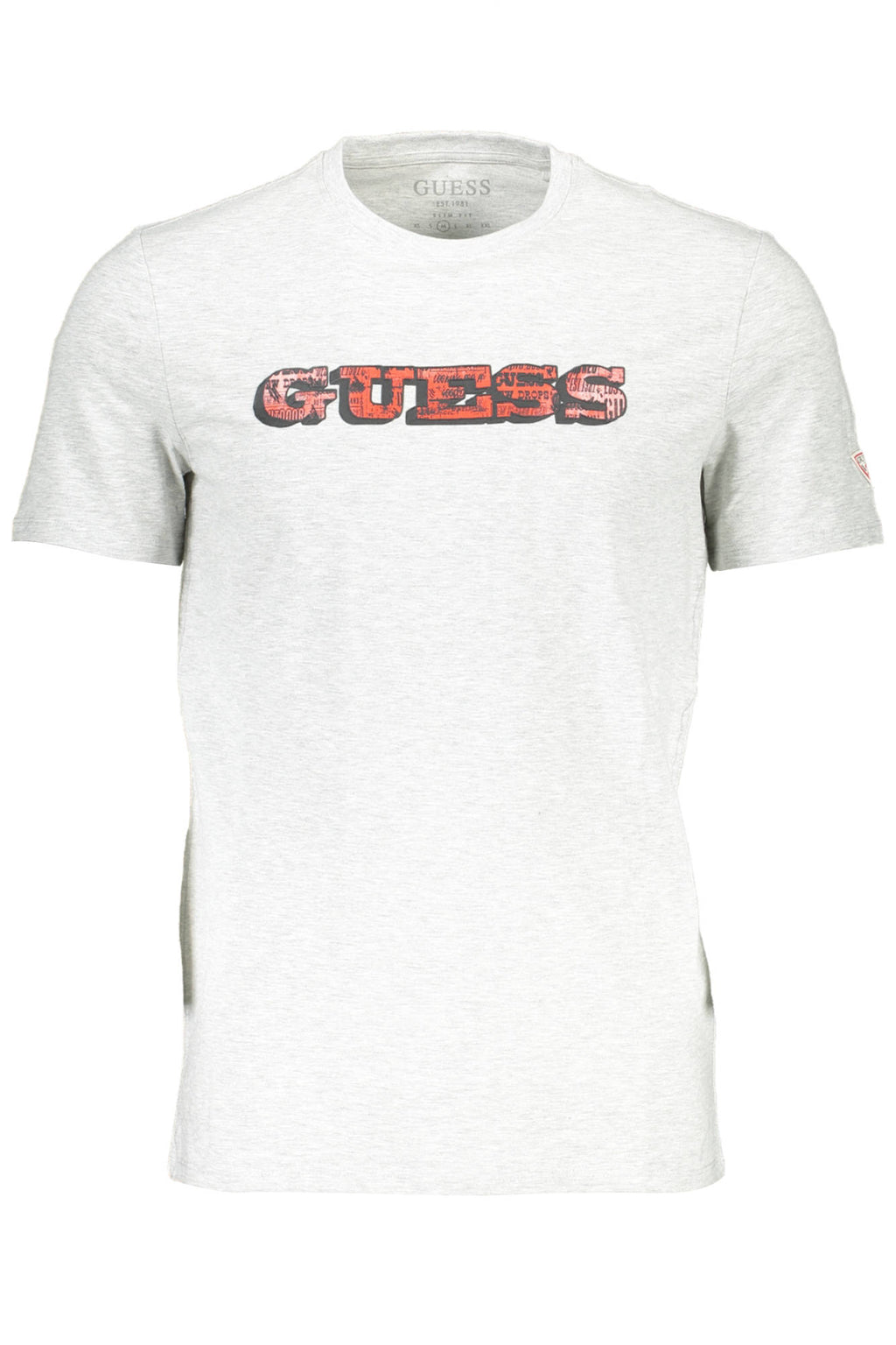 GUESS JEANS HERREN KURZARM T-SHIRT GRAU
